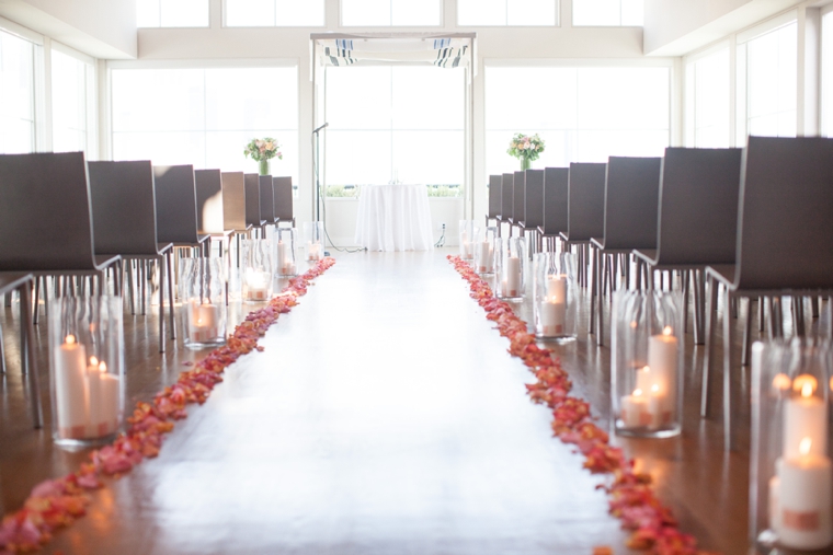 A Modern Chic Peach & Coral Wedding via TheELD.com