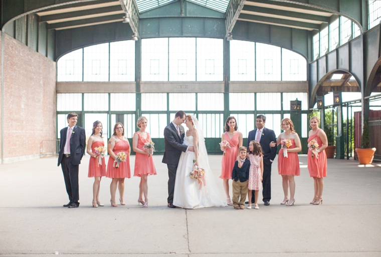 A Modern Chic Peach & Coral Wedding via TheELD.com