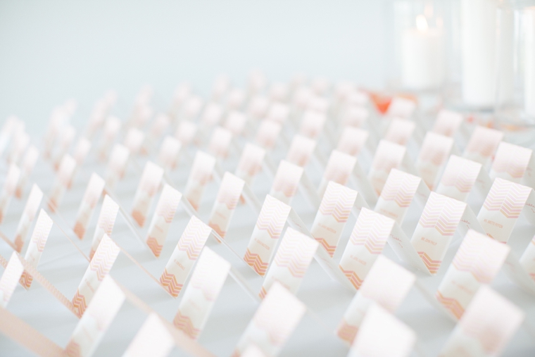 A Modern Chic Peach & Coral Wedding via TheELD.com