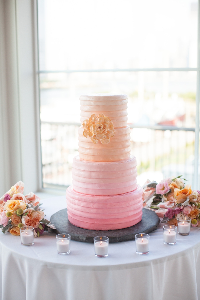 A Modern Chic Peach & Coral Wedding via TheELD.com