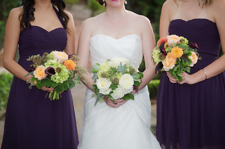 An Elegant Eggplant and Sage Wedding via TheELD.com