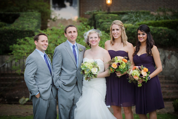 An Elegant Eggplant and Sage Wedding via TheELD.com