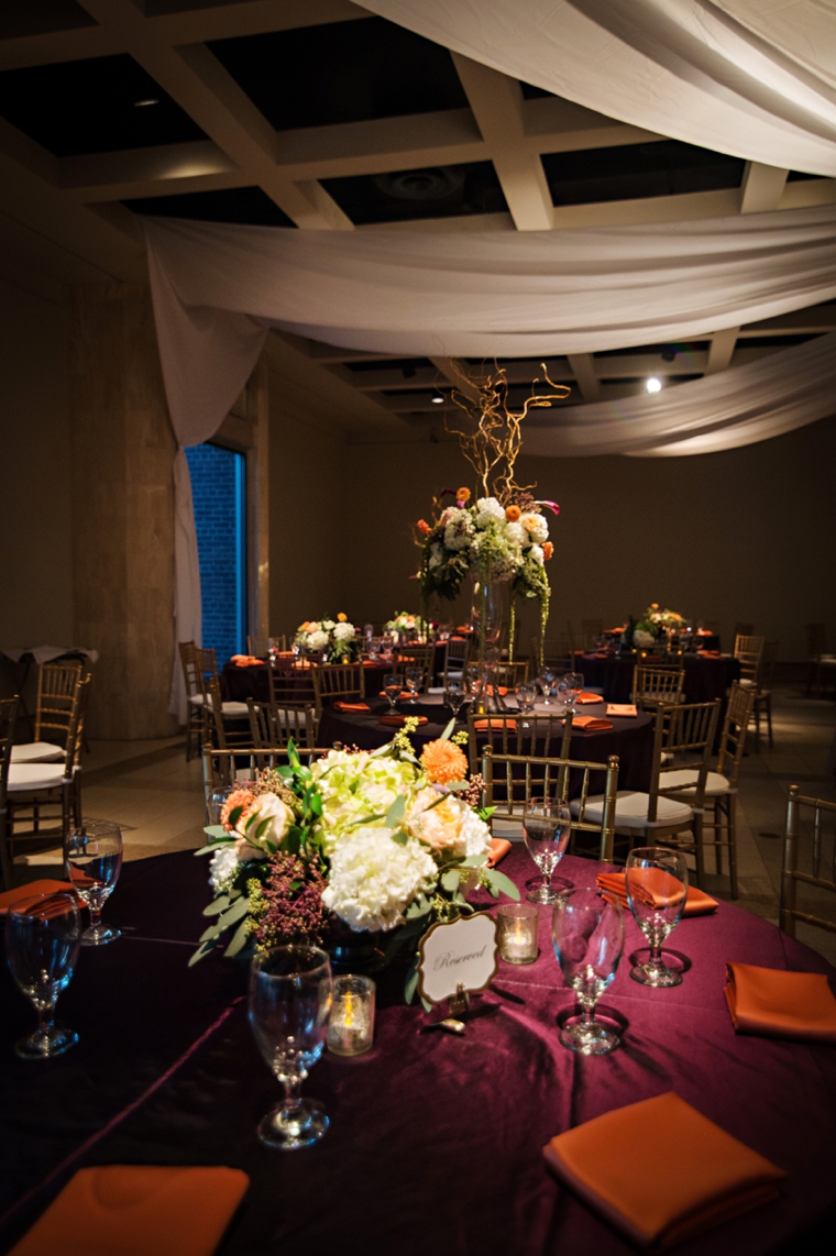 An Elegant Eggplant and Sage Wedding via TheELD.com