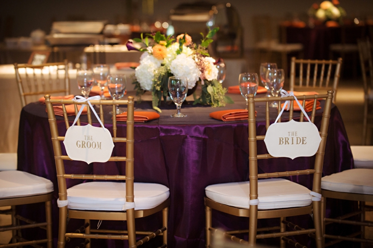 An Elegant Eggplant and Sage Wedding via TheELD.com