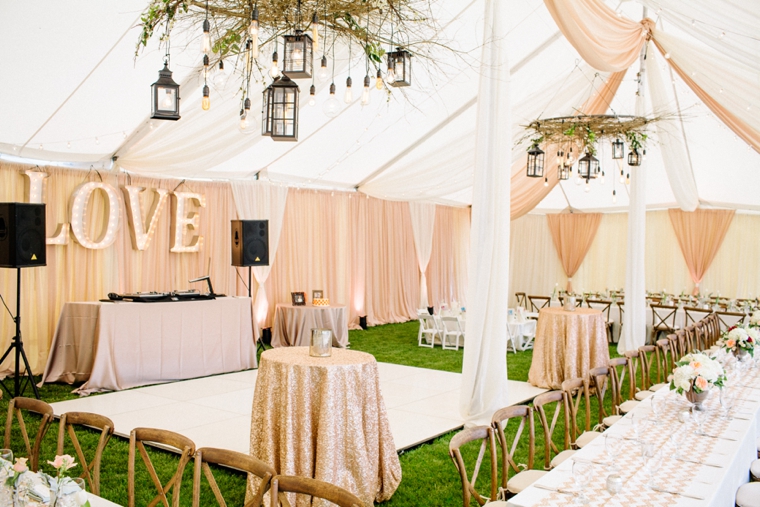 A Modern & Glamorous Garden Wedding via TheELD.com