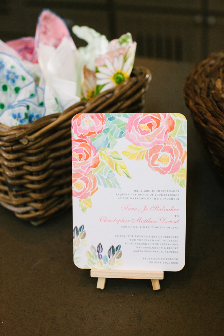 Intimate Colorful Wedding At Watercolor Resort via TheELD.com