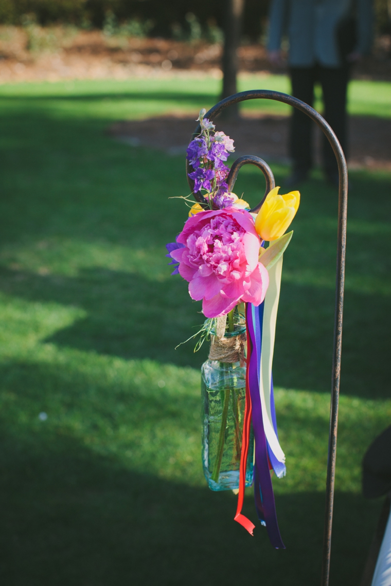 Intimate Colorful Wedding At Watercolor Resort via TheELD.com