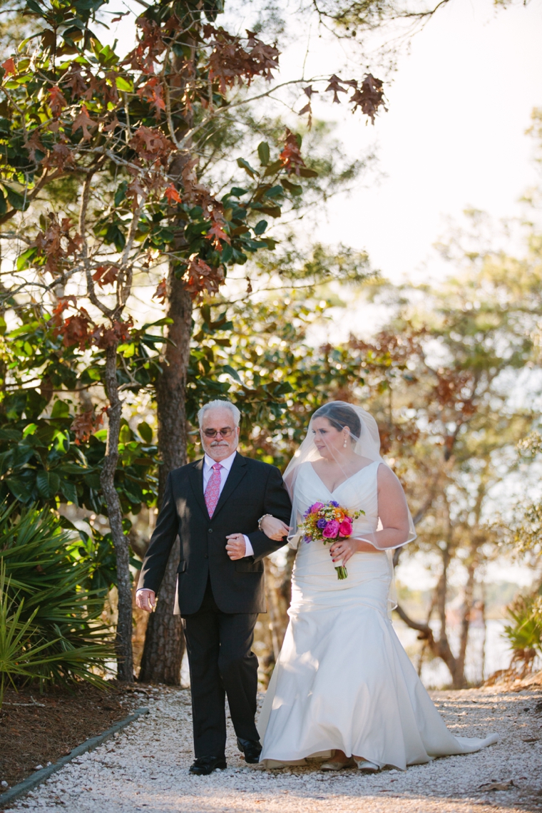 Intimate Colorful Wedding At Watercolor Resort via TheELD.com