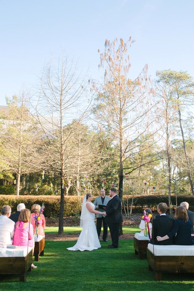 Intimate Colorful Wedding At Watercolor Resort via TheELD.com