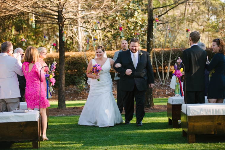 Intimate Colorful Wedding At Watercolor Resort via TheELD.com