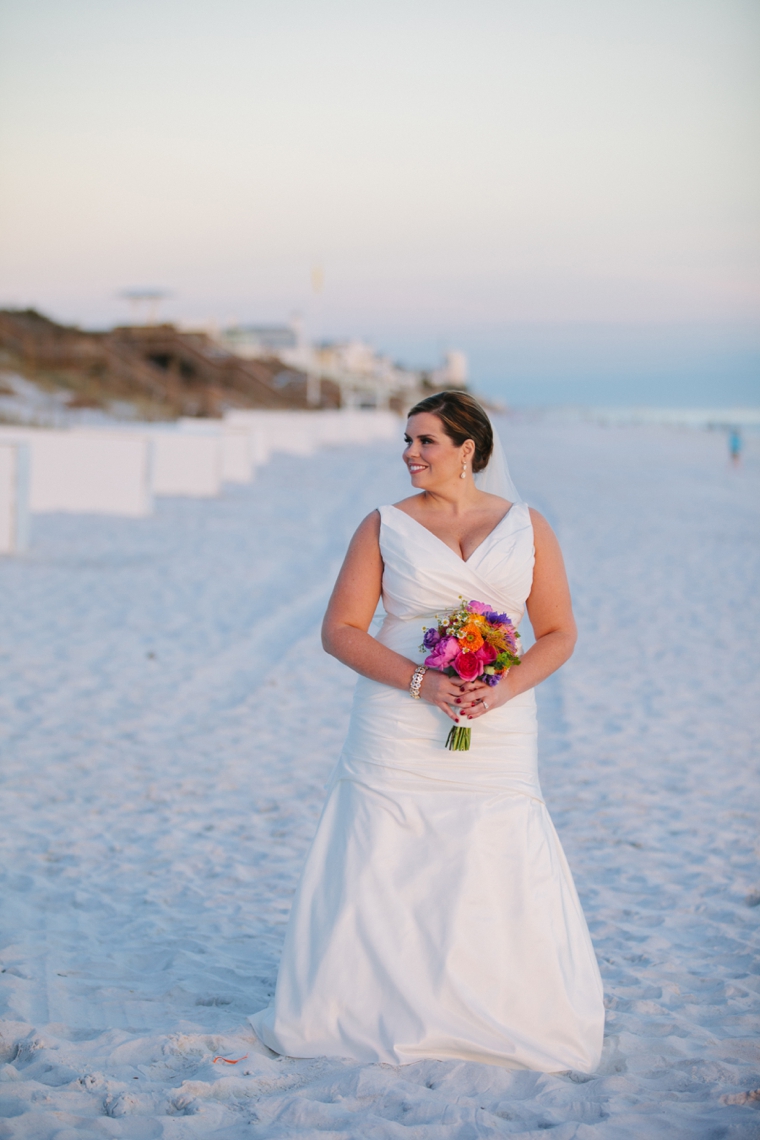 Intimate Colorful Wedding At Watercolor Resort via TheELD.com