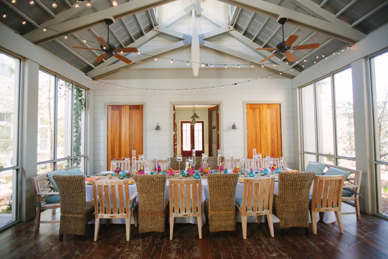 Intimate Colorful Wedding At Watercolor Resort via TheELD.com