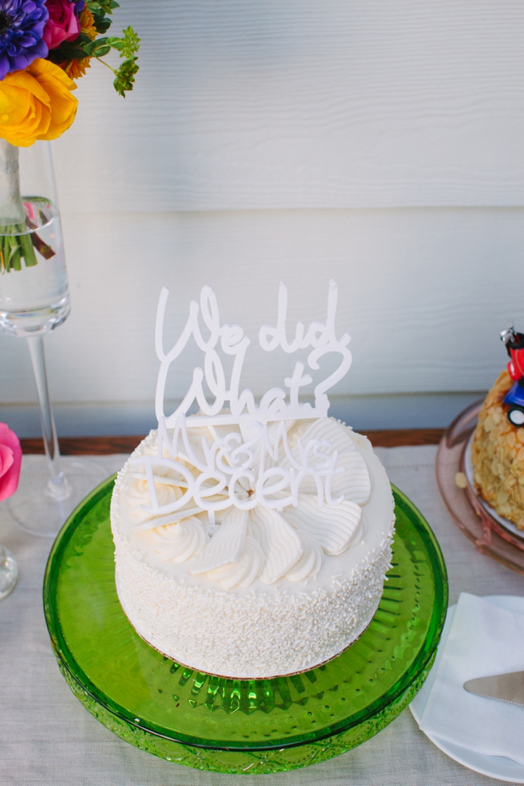 Intimate Colorful Wedding At Watercolor Resort via TheELD.com