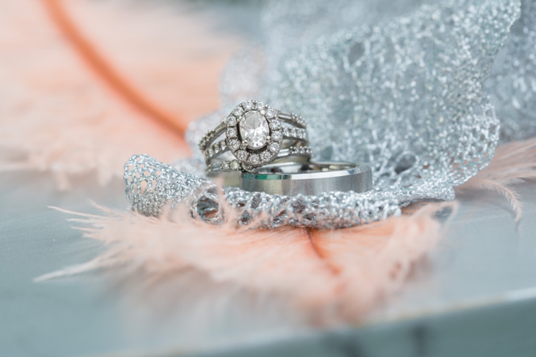 Pink & Silver Great Gatsby Wedding Ideas via TheELD.com