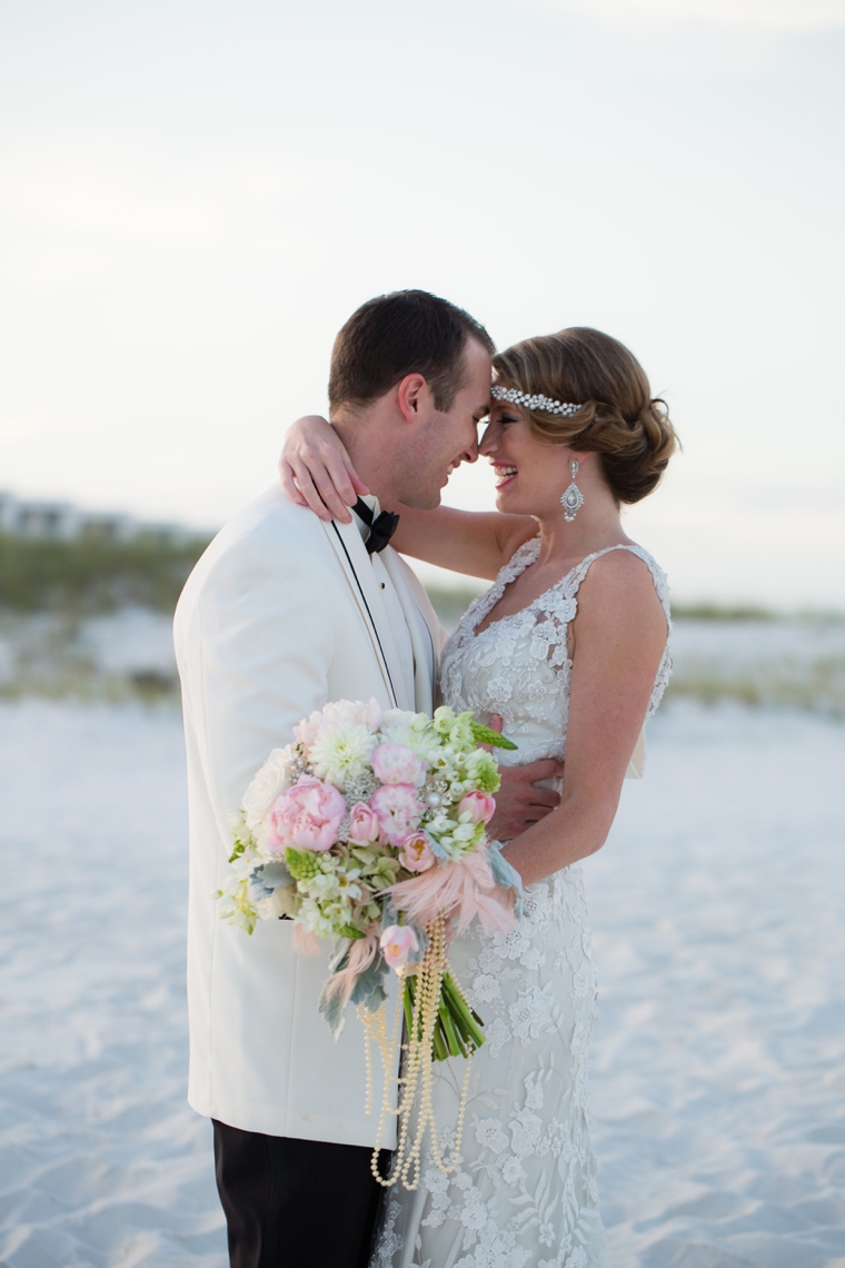 Pink & Silver Great Gatsby Wedding Ideas via TheELD.com