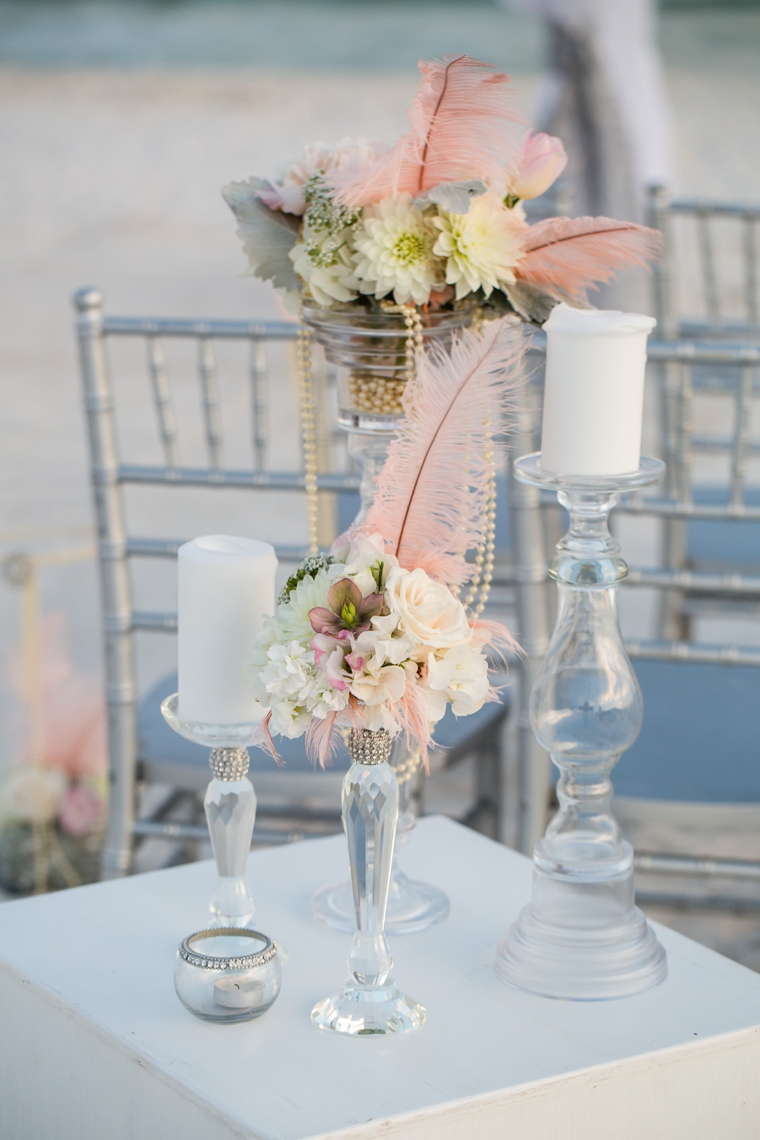 Pink & Silver Great Gatsby Wedding Ideas via TheELD.com