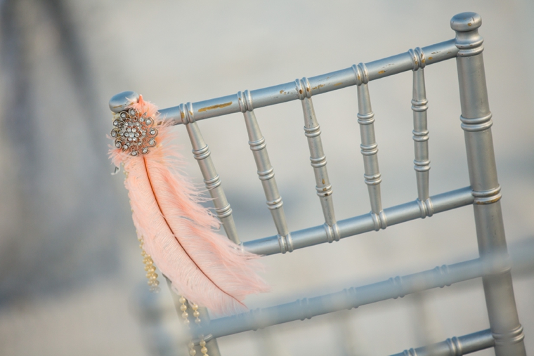 Pink & Silver Great Gatsby Wedding Ideas via TheELD.com