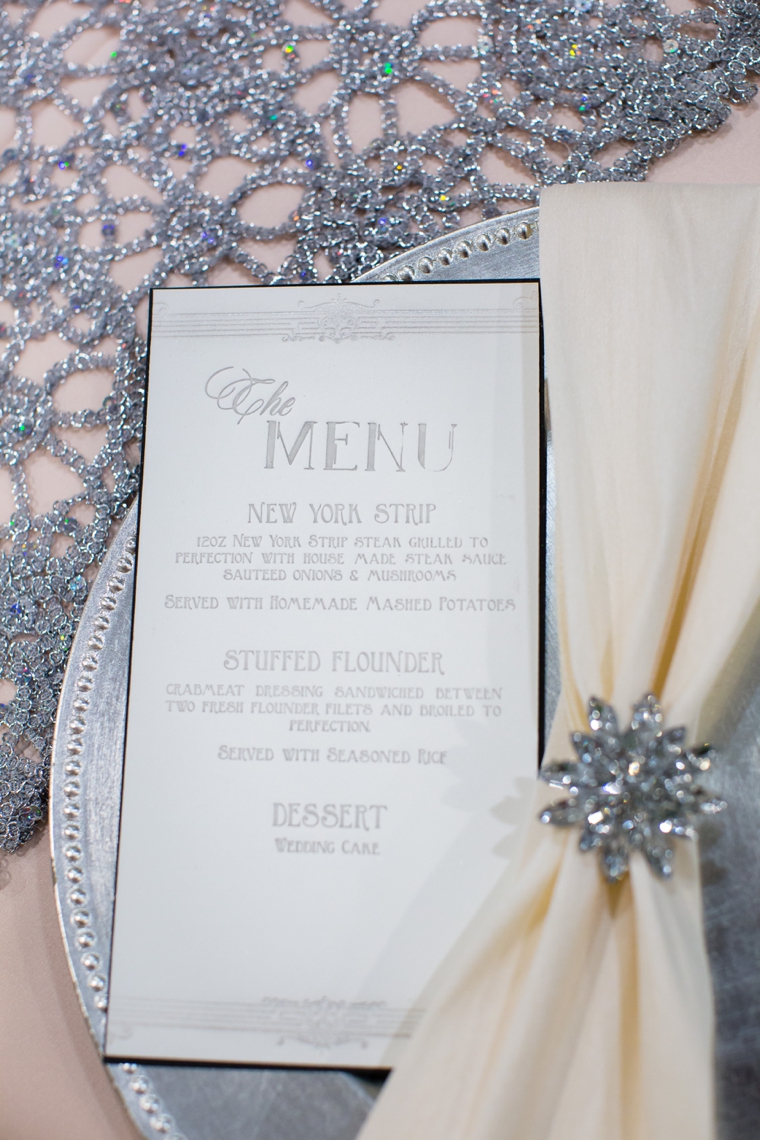 Pink & Silver Great Gatsby Wedding Ideas via TheELD.com