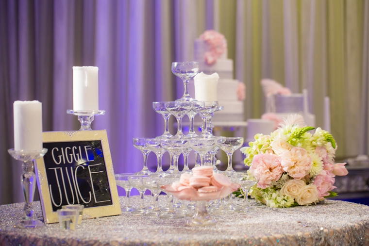 Pink & Silver Great Gatsby Wedding Ideas via TheELD.com