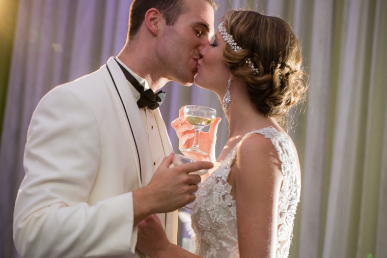 Pink & Silver Great Gatsby Wedding Ideas via TheELD.com