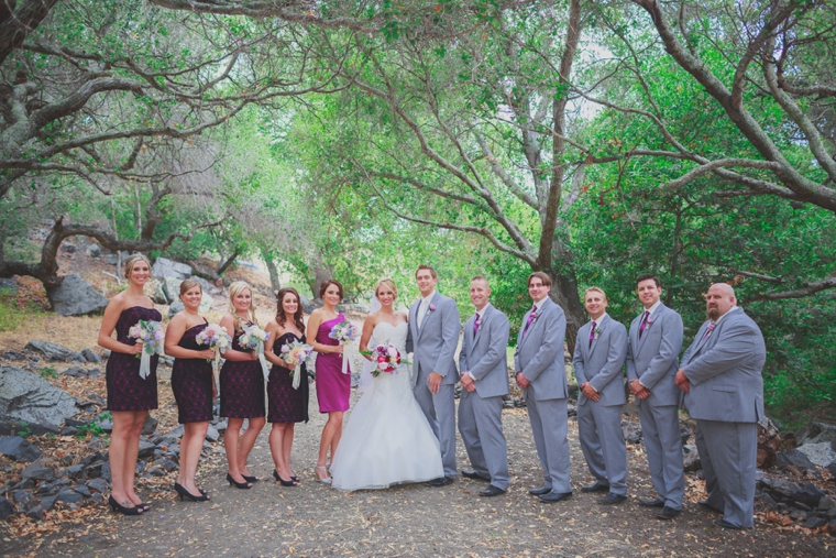 A Plum & Fuchsia California Vineyard Wedding via TheELD.com