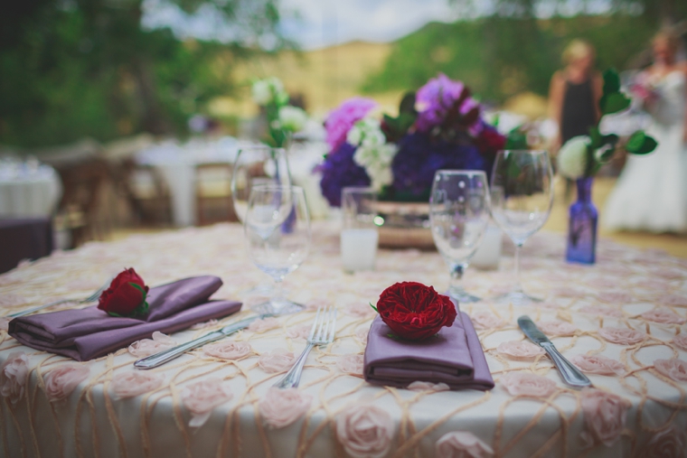 A Plum & Fuchsia California Vineyard Wedding via TheELD.com