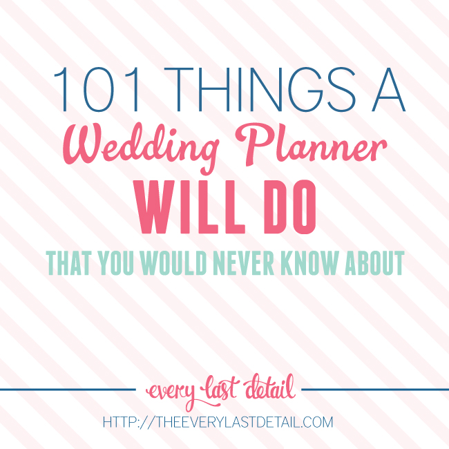 A Wedding Planner Does Not Plan Your Wedding... You Do! via TheELD.com