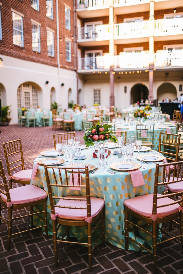 A Polka Dot Inspired Colorful Wedding via TheELD.com