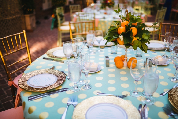 A Polka Dot Inspired Colorful Wedding via TheELD.com