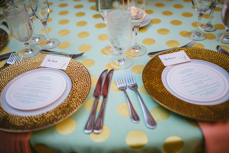 A Polka Dot Inspired Colorful Wedding via TheELD.com