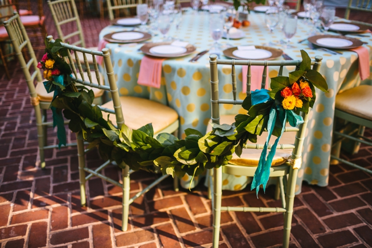 A Polka Dot Inspired Colorful Wedding via TheELD.com