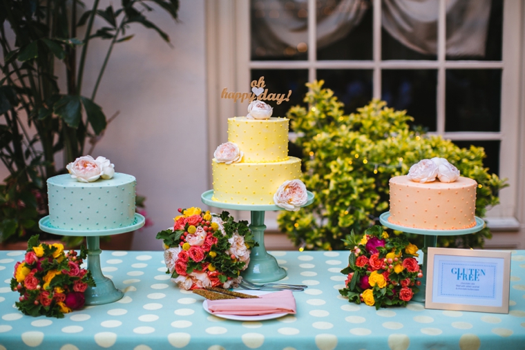 A Polka Dot Inspired Colorful Wedding via TheELD.com