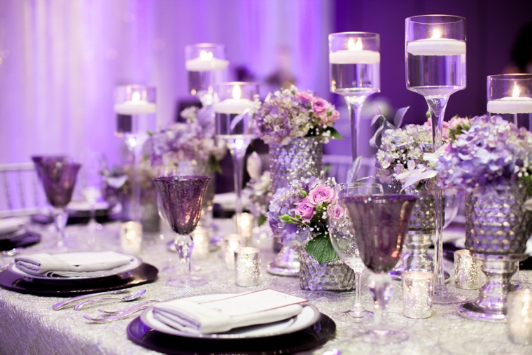 Glamorous Purple Wedding Inspiration via TheELD.com