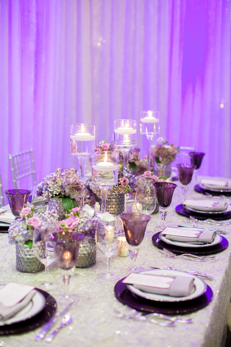 Glamorous Purple Wedding Inspiration via TheELD.com