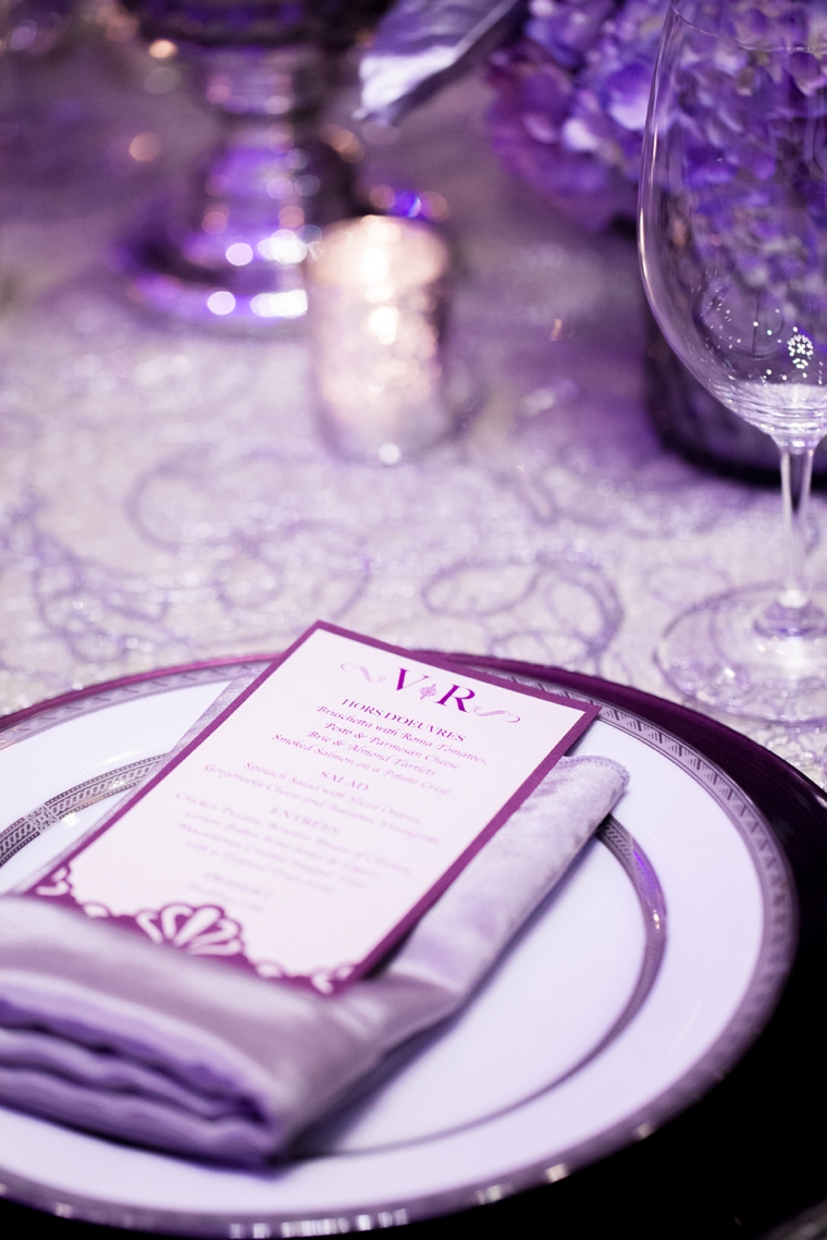 Glamorous Purple Wedding Inspiration via TheELD.com