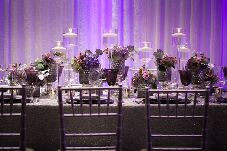 Glamorous Purple Wedding Inspiration via TheELD.com