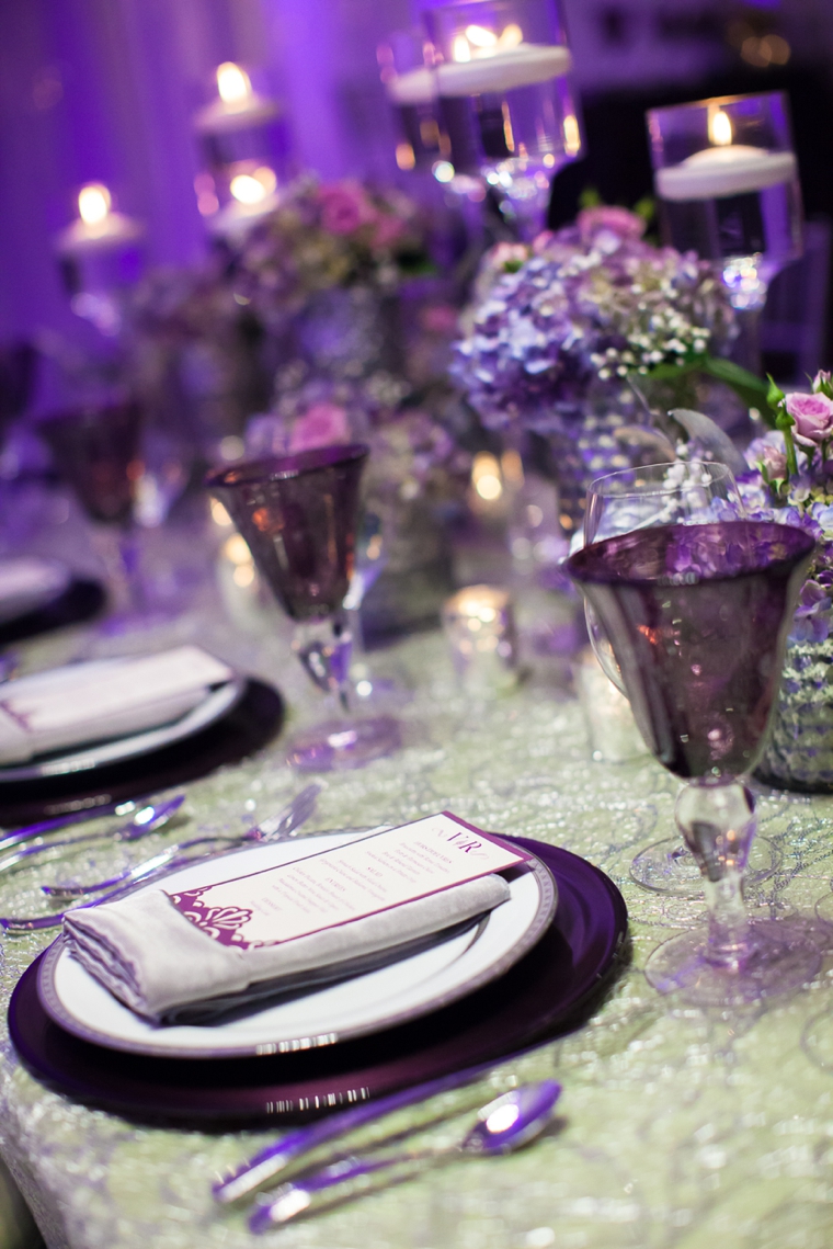 Glamorous Purple Wedding Inspiration via TheELD.com