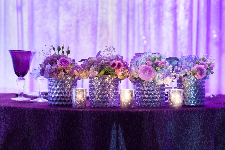 Glamorous Purple Wedding Inspiration via TheELD.com