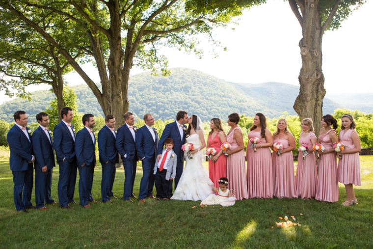 An Elegant Pink and Orange Wedding via TheELD.com