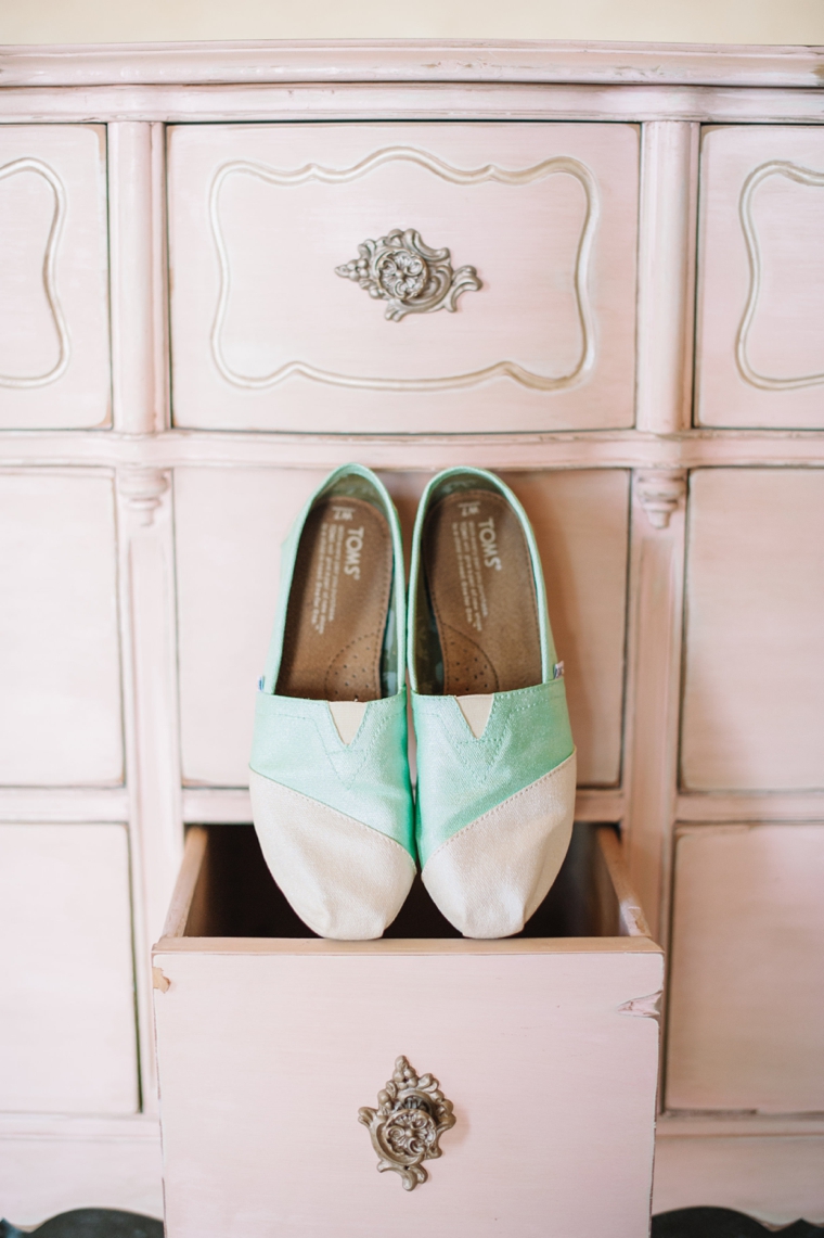 An Eclectic Mint and Pink Garden Wedding via TheELD.com