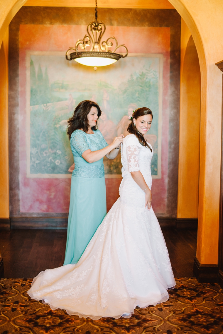 An Eclectic Mint and Pink Garden Wedding via TheELD.com