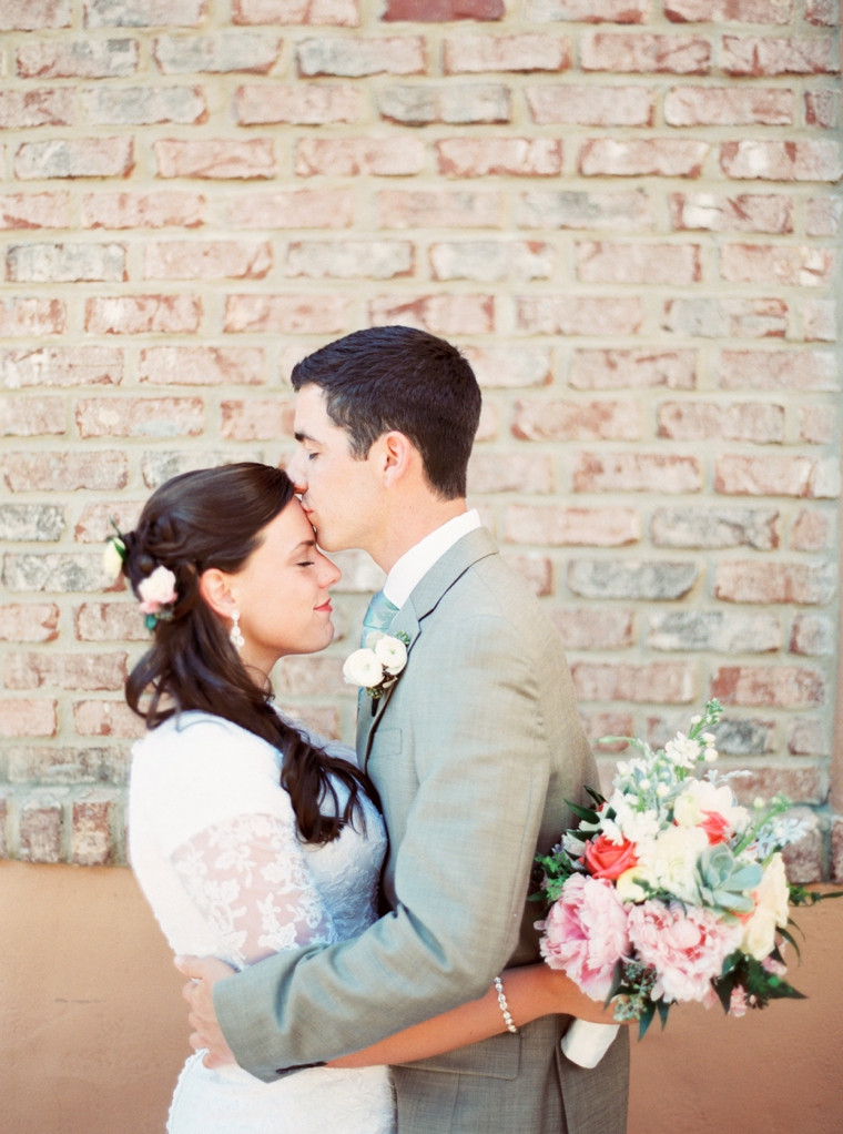 An Eclectic Mint and Pink Garden Wedding via TheELD.com