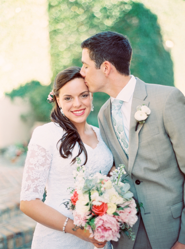 An Eclectic Mint and Pink Garden Wedding via TheELD.com