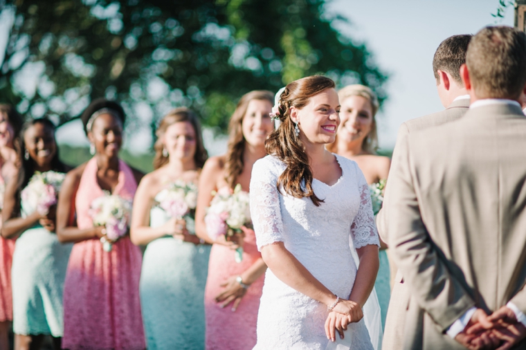 An Eclectic Mint and Pink Garden Wedding via TheELD.com