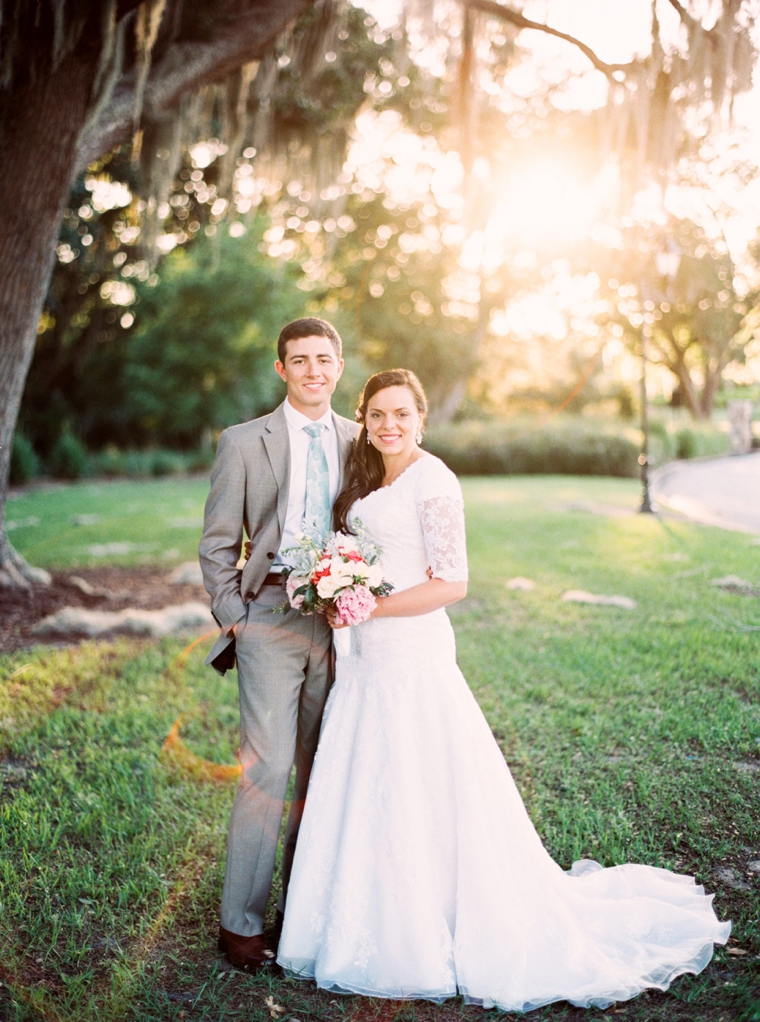 An Eclectic Mint and Pink Garden Wedding via TheELD.com