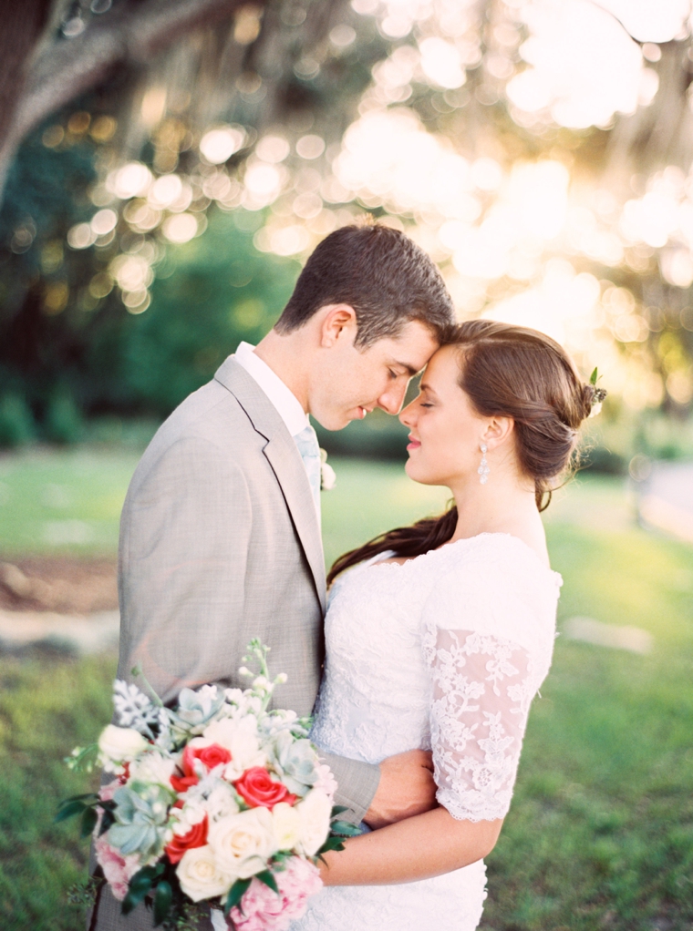 An Eclectic Mint and Pink Garden Wedding via TheELD.com