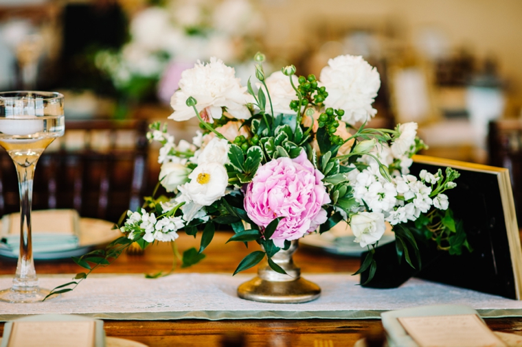 An Eclectic Mint and Pink Garden Wedding via TheELD.com