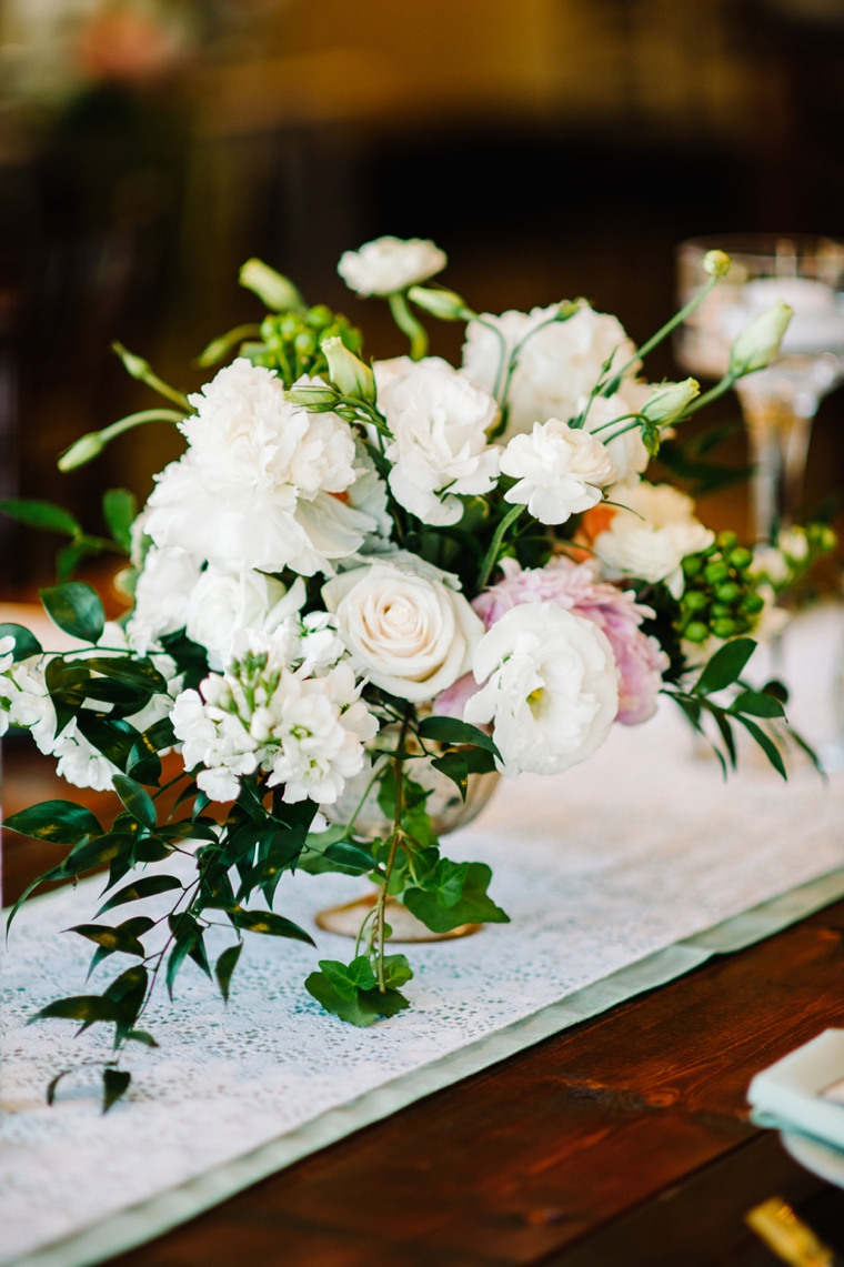 An Eclectic Mint and Pink Garden Wedding via TheELD.com