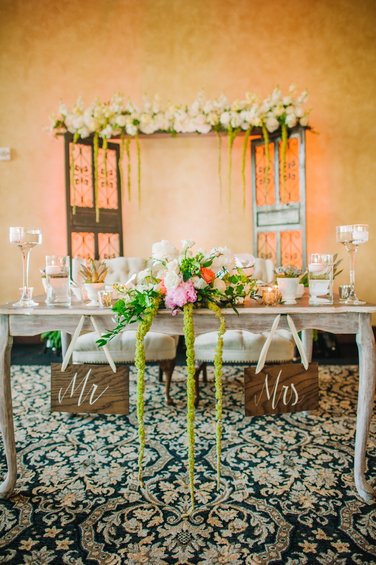 An Eclectic Mint and Pink Garden Wedding via TheELD.com