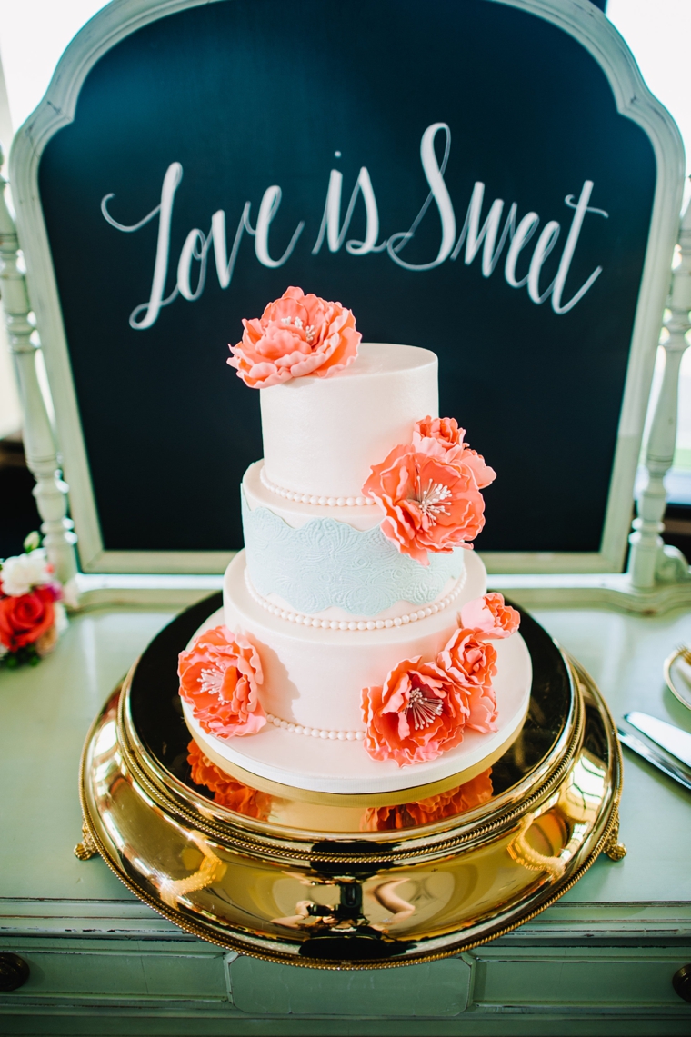 An Eclectic Mint and Pink Garden Wedding via TheELD.com